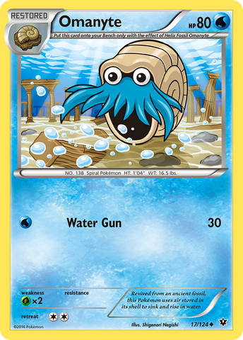 Omanyte (17/124) [XY: Destinos en colisión] 