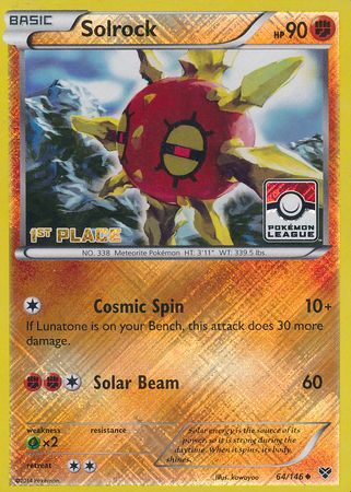 Solrock (64/146) (Promoción del desafío de liga del primer lugar) [XY: conjunto básico] 