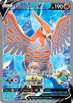 Talonflame V (168/185) [Espada y escudo: voltaje vivo] 