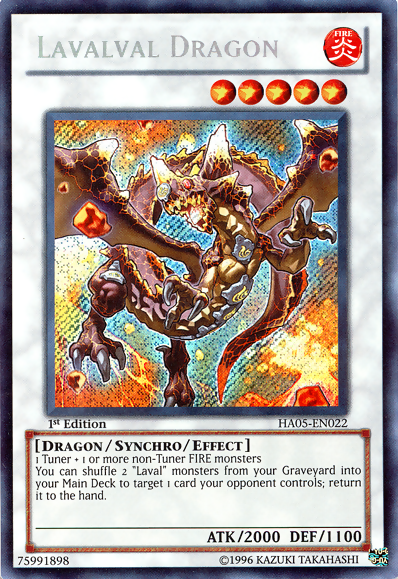 Dragón Lavalval [HA05-EN022] Secreto Raro 