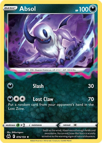 Absol (076/159) [Espada y escudo: Crown Zenith] 