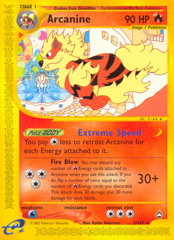 Arcanine (2/147) [Acuápolis] 