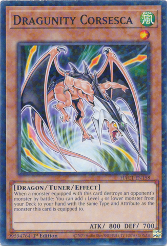 Dragunity Corsesca (Terminal de duelo) [HAC1-EN158] Común 