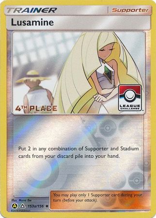 Lusamine (153a/156) (League Challenge Alt Art, 4to lugar) [Sol y Luna: Ultra Prisma] 