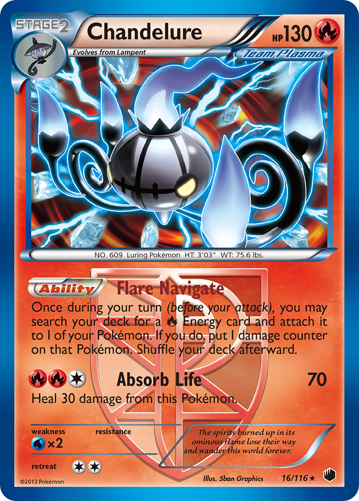 Chandelure (16/116) [Blanco y negro: Plasma Freeze] 