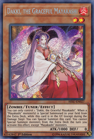 Dakki, la elegante Mayakashi [HISU-EN027] Secreto Raro 