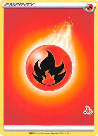 Energía de fuego (sello de Cinderace n.° 9) [Battle Academy 2022] 