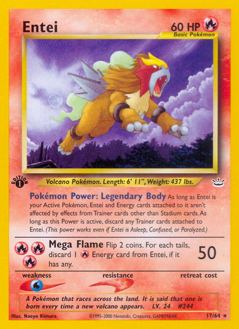 Entei (17/64) [Neo Revelación 1.ª edición] 