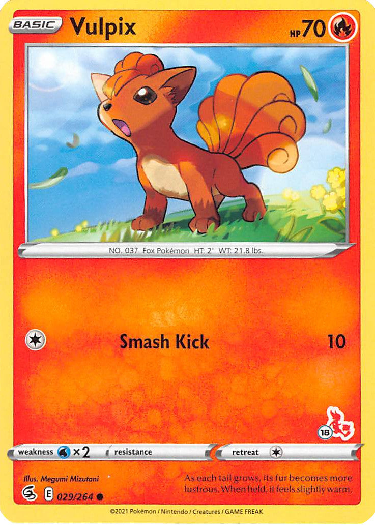 Vulpix (029/264) (Sello de Cinderace n.° 18) [Battle Academy 2022] 