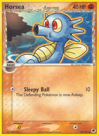 Horsea (50/101) (Especie Delta) [EX: Dragon Frontiers] 