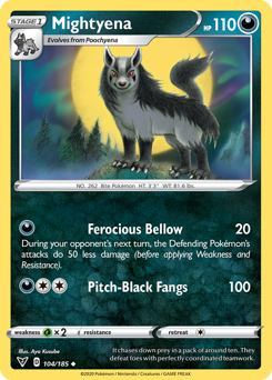Mightyena (104/185) [Espada y escudo: voltaje vivo] 