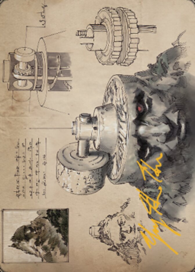 Tarjeta de arte Millstone (firma estampada en oro) [Serie de arte de guerra de los hermanos] 
