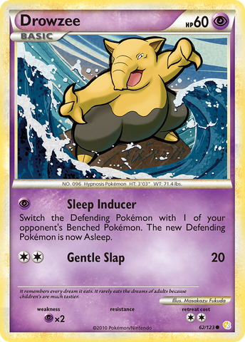 Drowzee (62/123) [HeartGold y SoulSilver: Conjunto básico] 