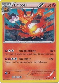 Emboar (26/149) (Cosmos Holo) (Exclusivo en blíster) [Blanco y negro: Límites cruzados] 