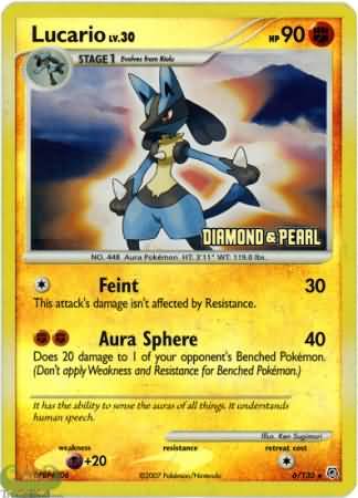 Lucario (6/130) [Promociones de Burger King: Colección 2008] 