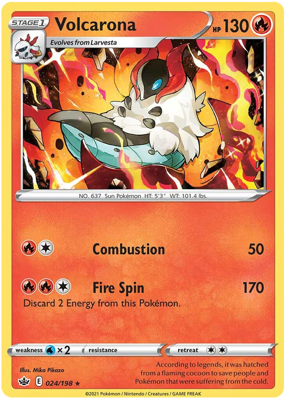 Volcarona (024/198) [Espada y escudo: Reinado escalofriante] 