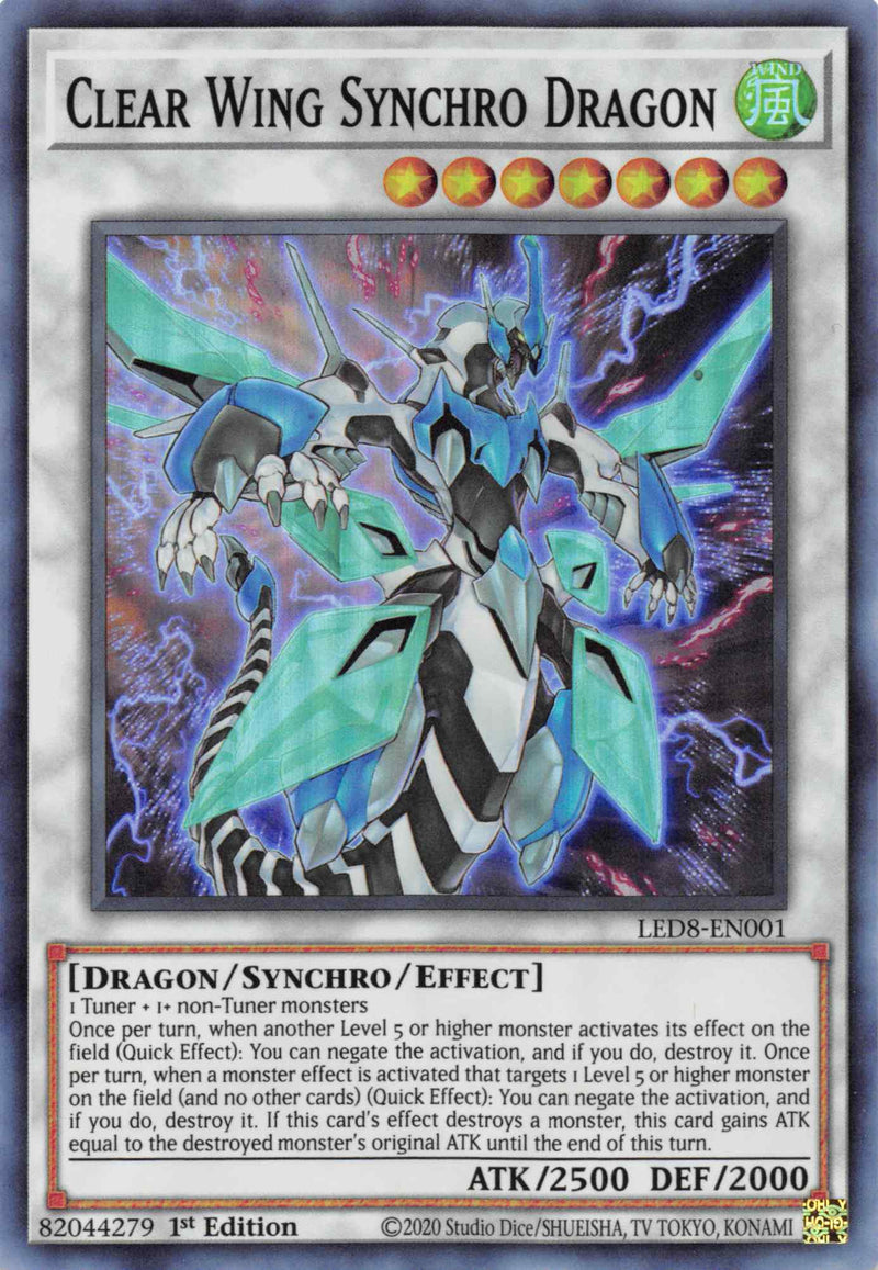 Dragón sincronizado de ala transparente [LED8-EN001] Súper raro 