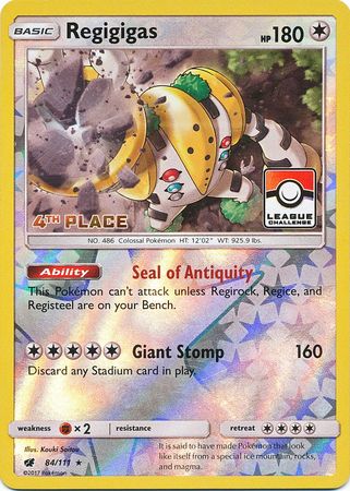 Regigigas (84/111) (4to lugar en promoción de liga) [Sol y Luna: Crimson Invasion] 