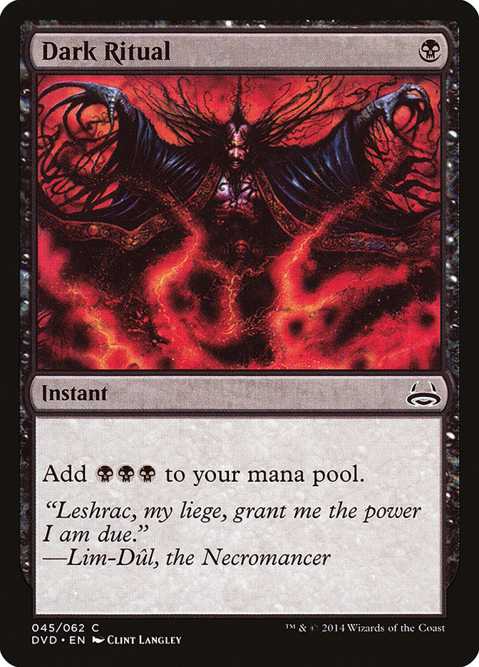 Dark Ritual (Divino vs. Demoníaco) [Antología de Duel Decks] 