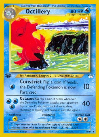 Octillery (34/64) [Neo Revelación 1.ª edición] 