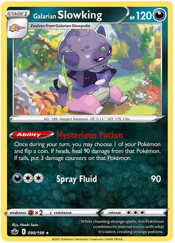 Galarian Slowking (098/198) [Espada y escudo: Reino escalofriante] 