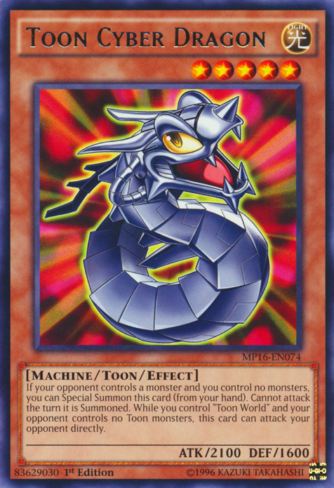 Dragón cibernético de dibujos animados [MP16-EN074] Raro 
