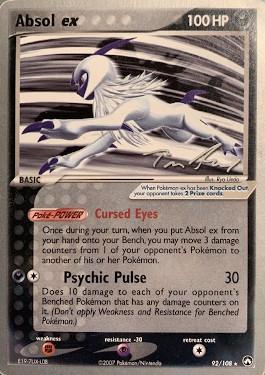 Absol ex (92/108) (Ascenso legendario - Tom Roos) [Campeonato del mundo 2007] 