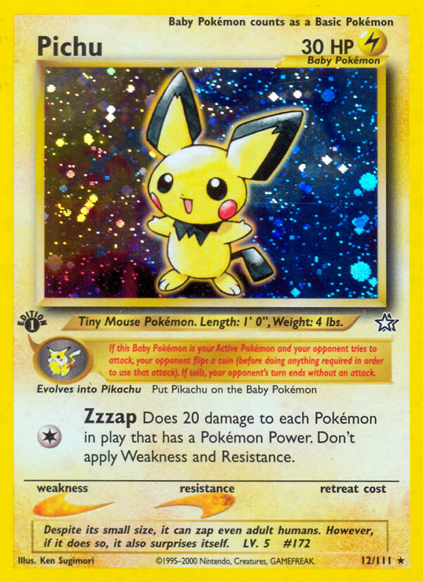 Pichu (12/111) [Neo Génesis 1.ª edición] 