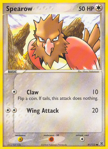 Spearow (81/112) [EX: Rojo fuego y verde hoja] 