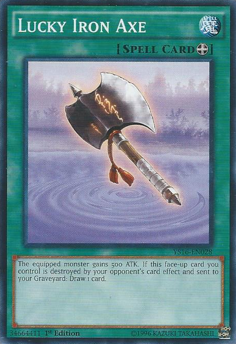 Hacha de hierro de la suerte [YS16-EN028] Común 