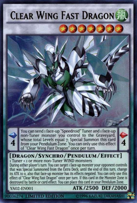 Dragón rápido de ala transparente [YA02-EN001] Ultra raro 