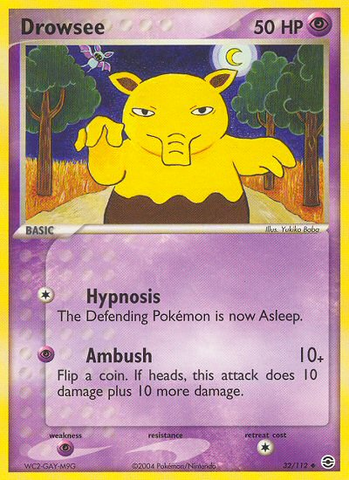 Drowzee (32/112) [EX: Rojo fuego y verde hoja] 