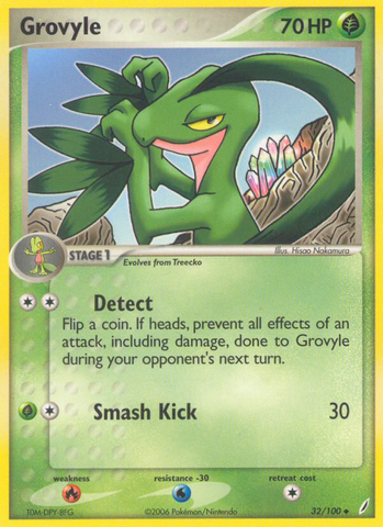 Grovyle (32/100) [EX: Guardianes de Cristal] 
