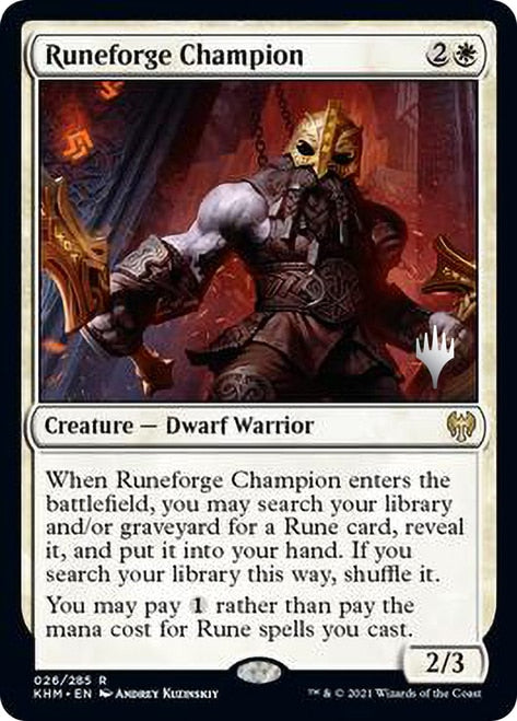 Campeón de Runeforge (paquete promocional) [Promociones de Kaldheim] 