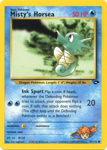 Horsea de Misty (87/132) [Gym Challenge Unlimited] 