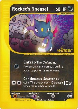 Rocket's Sneasel (5) (Tarjeta Jumbo) [Lo mejor de las promociones] 