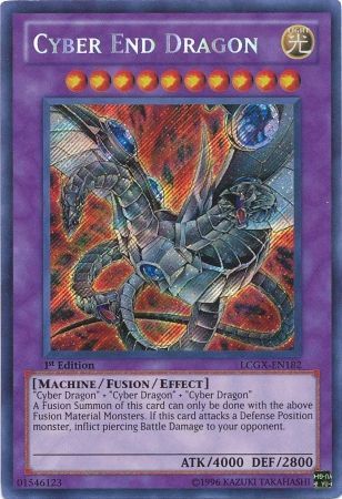 Cyber ​​End Dragon (arte alternativo) [LCGX-EN182] Secreto raro 