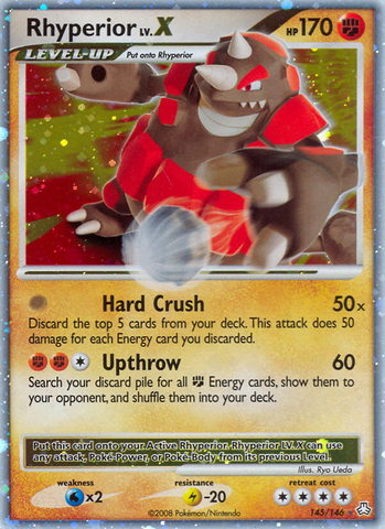 Rhyperior LV.X (145/146) [Diamante y Perla: Leyendas despiertas] 