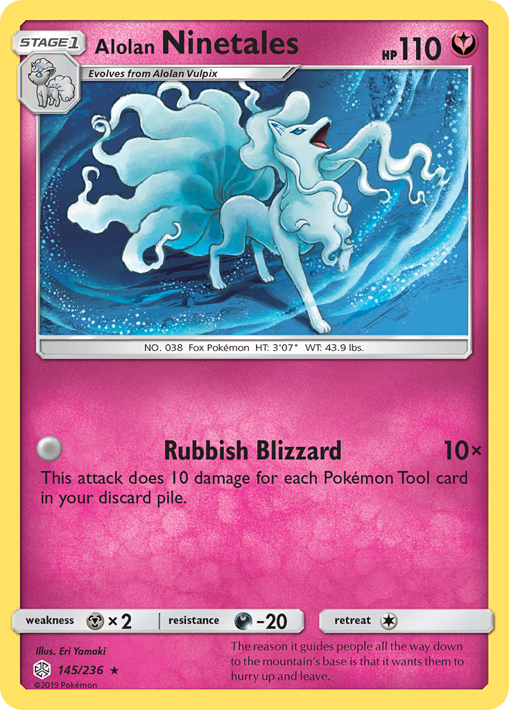 Alolan Ninetales (145/236) [Sol y Luna: Eclipse cósmico] 