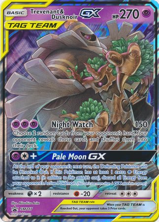 Trevenant &amp; Dusknoir GX (SM217) (Tarjeta Jumbo) [Sol y Luna: Promociones Black Star] 