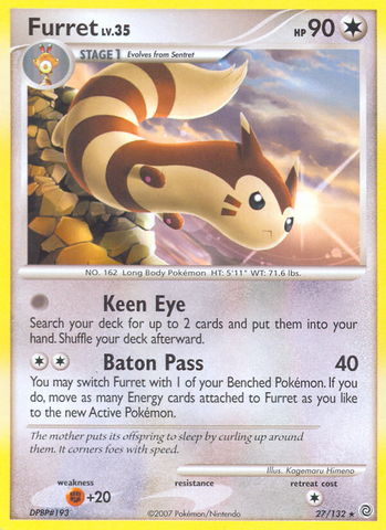 Furret (27/132) [Diamante y Perla: Maravillas secretas] 