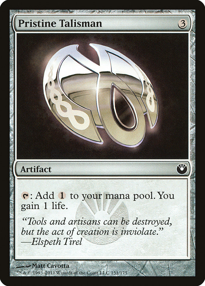 Pristine Talisman (día del juego) [Nuevas promociones de Phyrexia] 