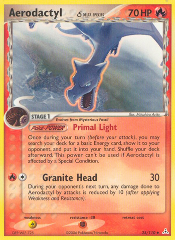Aerodactyl (35/110) (Especie Delta) [EX: Holon Phantoms] 