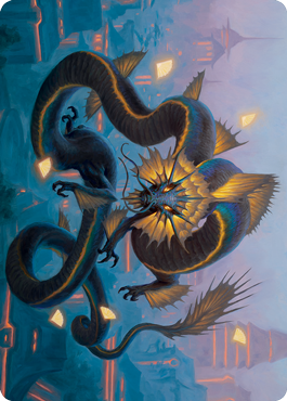 Ao, la tarjeta artística Dawn Sky 1 [Kamigawa: Neon Dynasty Art Series] 