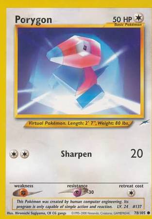 Porygon (78/105) [Neo Destino Ilimitado] 