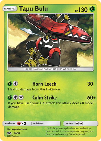 Tapu Bulu (SM61) [Sol y Luna: Promociones de Black Star] 