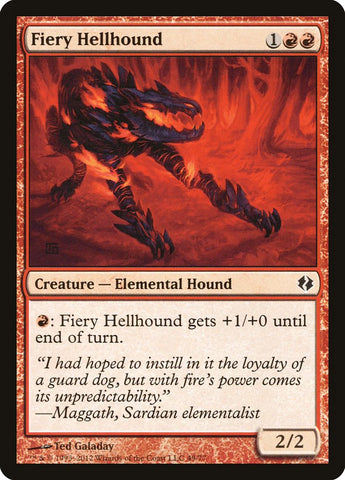 Fiery Hellhound [Mazos de duelo: Venser vs. Koth] 