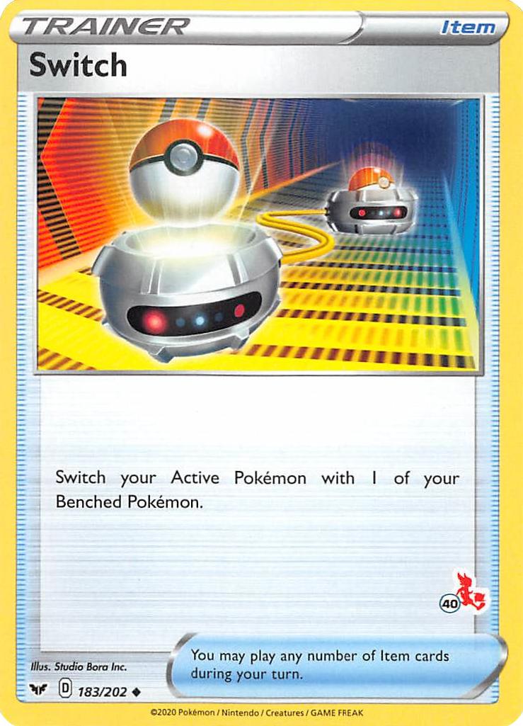 Switch (183/202) (Sello de Cinderace n.º 40) [Battle Academy 2022] 