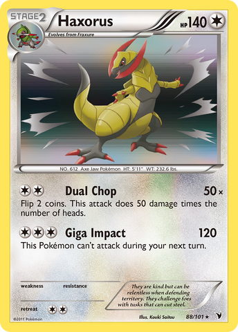 Haxorus (88/101) [Blanco y negro: Victorias nobles] 