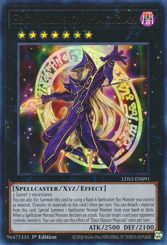 Mago de la ilusión de ébano [LDS3-EN091] Ultra raro 
